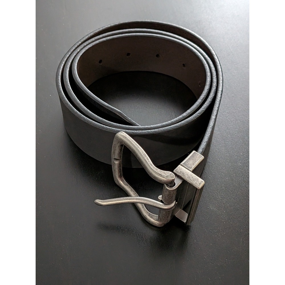 American Eagle Leather Belt Reversible Black‎ Brown 39" Length
